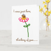 BuzzAboutBees "het Denken van u" - Snoepje Weinig Kaart (Gele Bloem)