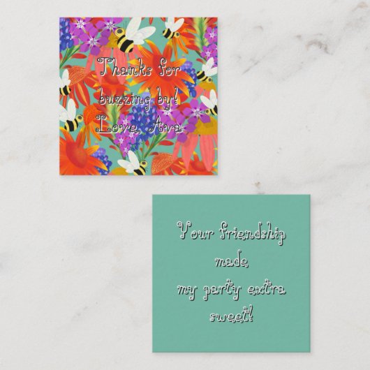 BuzzAmongBlooms_Bewerkbare Kinderen Informatiekaartje (Voorkant / Achterkant)