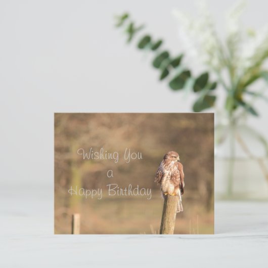 Buzzard Briefkaart (Staand voorkant)