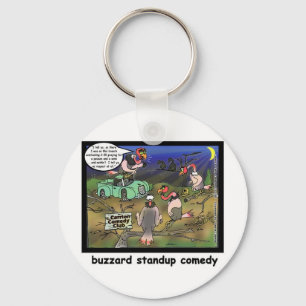 Buzzard Comedy Clubs Grappige Cartoon Cadeaus & T- Sleutelhanger