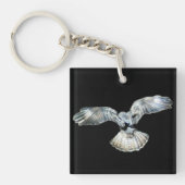 Buzzard Fanned Wings en Tail Landing Sleutelhanger (Voorkant)