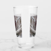 Buzzard op Snowy Branch Glas (Rechts)