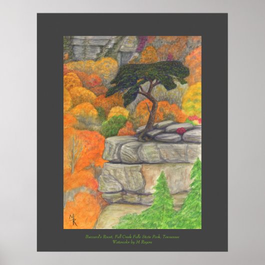 Buzzard Roost - Herfst Creek Herfst State Park Poster (Voorkant)
