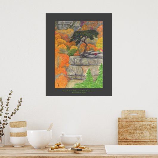 Buzzard Roost - Herfst Creek Herfst State Park Poster (Keuken)