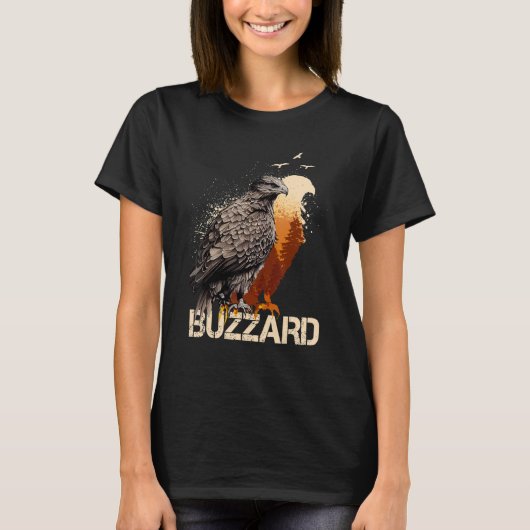 Buzzard Scavenger Vulture Bird  Forest T-shirt (Voorkant)