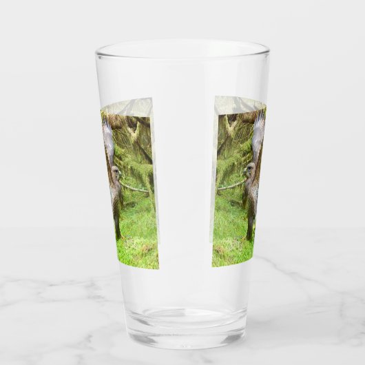 Buzzard Stretching Wings Glas (Rechts)