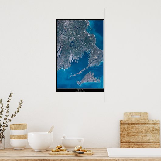 Buzzards Bay, Massachusetts satelliet poster (Keuken)