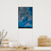 Buzzards Bay, Massachusetts satellietposter Poster (Keuken)