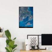 Buzzards Bay, Massachusetts satellietposter Poster (Thuiskantoor)