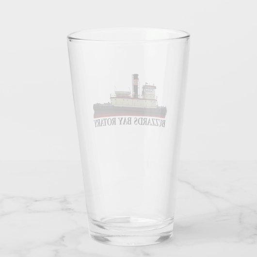 Buzzards Bay Rotary Tugboat Tumbler Glass (Achterkant)