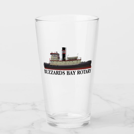 Buzzards Bay Rotary Tugboat Tumbler Glass (Voorkant)