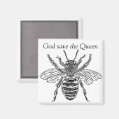 buzzart queen bee magneet (Voorkant / Achterkant)