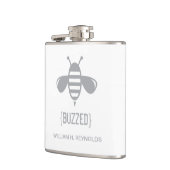 {BUZZED} Bridal Party Buzzed Bee Gift (grijs) Heupfles (Links)