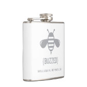 {BUZZED} Bridal Party Buzzed Bee Gift (grijs) Heupfles (Rechts)