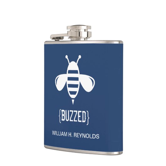 {BUZZED} Bruidsfeest Gezoemde bij Gift (marine) Heupfles (Links)