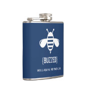 {BUZZED} Bruidsfeest Gezoemde bij Gift (marine) Heupfles (Rechts)