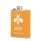 {BUZZED} Bruidsfeest Gezoemde Bijen Gift (sinaasap Heupfles (Links)