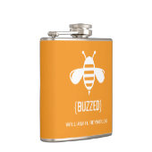 {BUZZED} Bruidsfeest Gezoemde Bijen Gift (sinaasap Heupfles (Rechts)