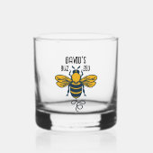 "Buzzed" met Bee Custimizable Whiskey Glass Whisky Glas (Voorkant)