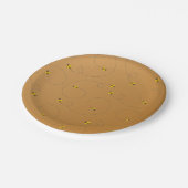 Buzzen Baby shower amber Papieren Bordje (Gekanteld)