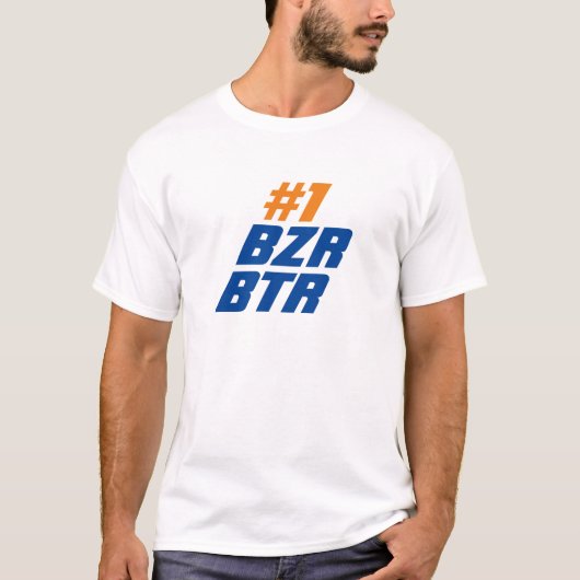Buzzer Beater | Basketball Quote met blauwe tekst T-shirt (Voorkant)