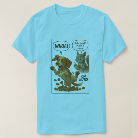 Buzzfusion Hollow Comic T-shirt – Maple's Acorn Mi (Design voorkant)
