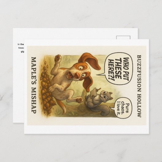 Buzzfusion Hollow Maple's Mishap Wenskaart! Briefkaart (Voorkant / Achterkant)