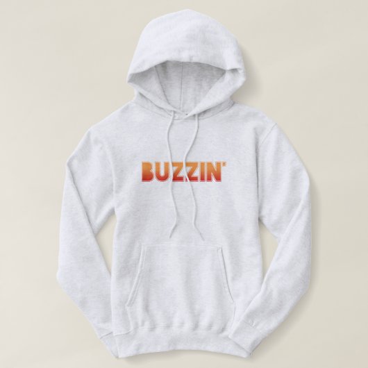 BUZZIN' Manchester Mancunian Slang Dialect Hoodie (Design voorkant)