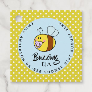 Buzzing Ba-BEE Baby shower Cute Bedankt voor je ko Bedankjes Labels