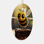 "Buzzing Beauty: Ontdek de wereld van lokale honin Keramisch Ornament (Rechts)