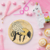 Buzzing Bee Honeycomb Bijenkorf Papieren Bordje (Feest)
