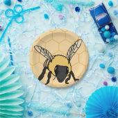 Buzzing Bee Honeycomb Bijenkorf Papieren Bordje (Feest)