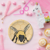 Buzzing Bee Honeycomb Bijenkorf Papieren Bordje (Feest)