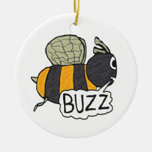 Buzzing Bee Keramisch Ornament