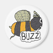 Buzzing Bee Magneet (Voorkant)