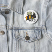 Buzzing Bee Ronde Button 5,7 Cm (In situ)