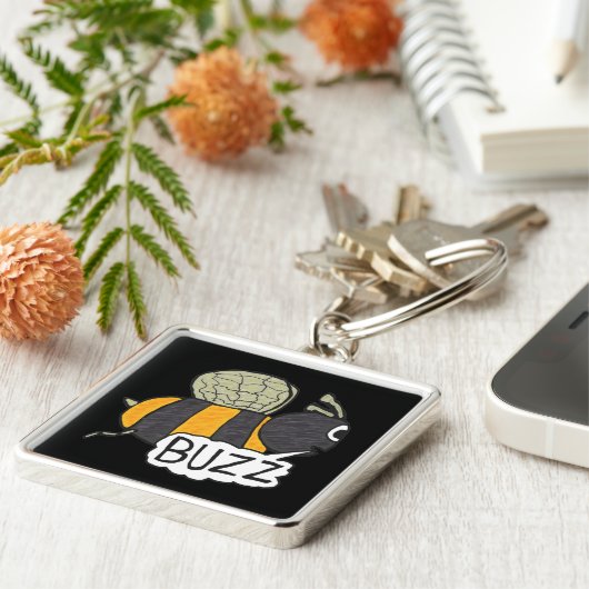 Buzzing Bee Sleutelhanger (Zijkant)