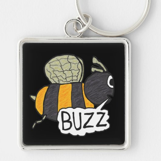 Buzzing Bee Sleutelhanger (Voorkant)