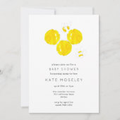 Buzzing BeeYellow Waterverf Honeycomb Baby shower Kaart (Voorkant)