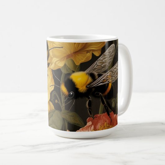 Buzzing Blooms - Drink Mok (Voorkant rechts)