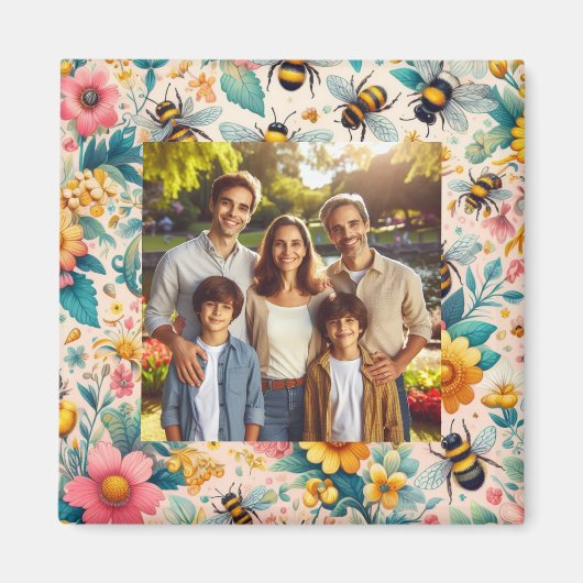 Buzzing Blooms Magneet (Voorkant)