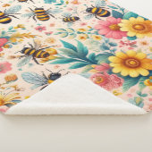 Buzzing Blooms Sherpa Deken (3/4)