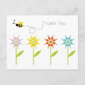 Buzzing Bumblebee Bedankt Briefkaart (Voorkant)