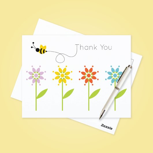 Buzzing Bumblebee Bedankt Briefkaart