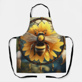 Buzzing Dreams: Sunflower Bee Dreamcatcher Schort (Voorkant)