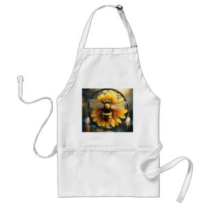 Buzzing Dreams: Sunflower Bee Dreamcatcher Standaard Schort