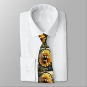 Buzzing Dreams: Sunflower Bee Dreamcatcher Stropdas (Gebonden)