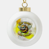Buzzing for Greatness Keramische Bal Ornament (Voorkant)