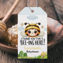 Buzzing met Joy: Gepersonaliseerd Baby shower Cadeaulabel