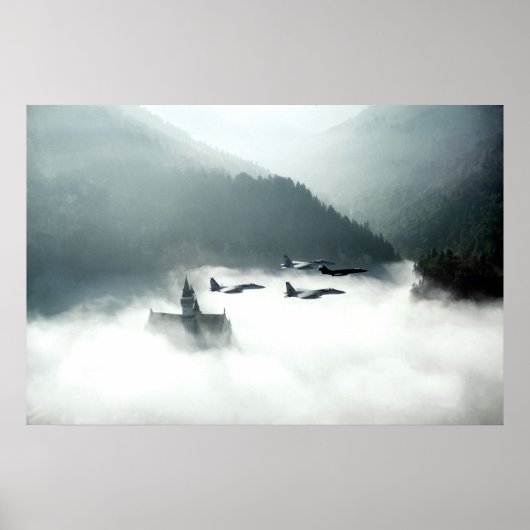 Buzzing Neuschwanstein Poster (Voorkant)